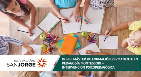 Doble Máster de Formación Permanente en Pedagogía Montessori + Intervención Psicopedagógica