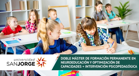 Doble Máster de Formación Permanente en Neuroeducación y Optimización de Capacidades + Intervención Psicopedagógica