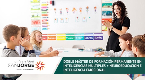 Doble Máster de Formación Permanente en Inteligencias Múltiples + Neuroeducación e Inteligencia Emocional