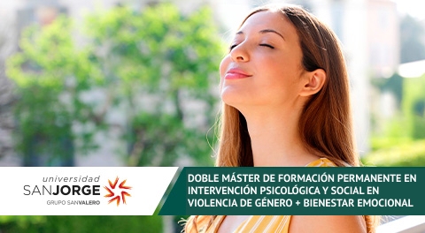 Doble Máster de Formación Permanente en Intervención Psicológica y Social en Violencia de Género + Bienestar Emocional